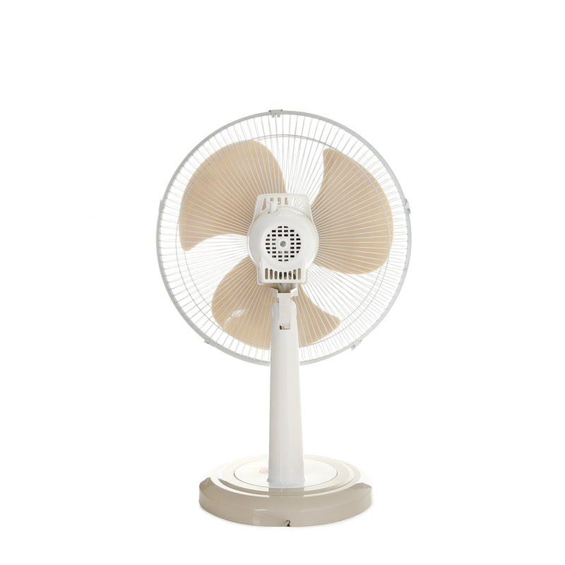 Union Desk Fan with Mobile Phone Charger 16-in. UGB-DF1621 - Beige