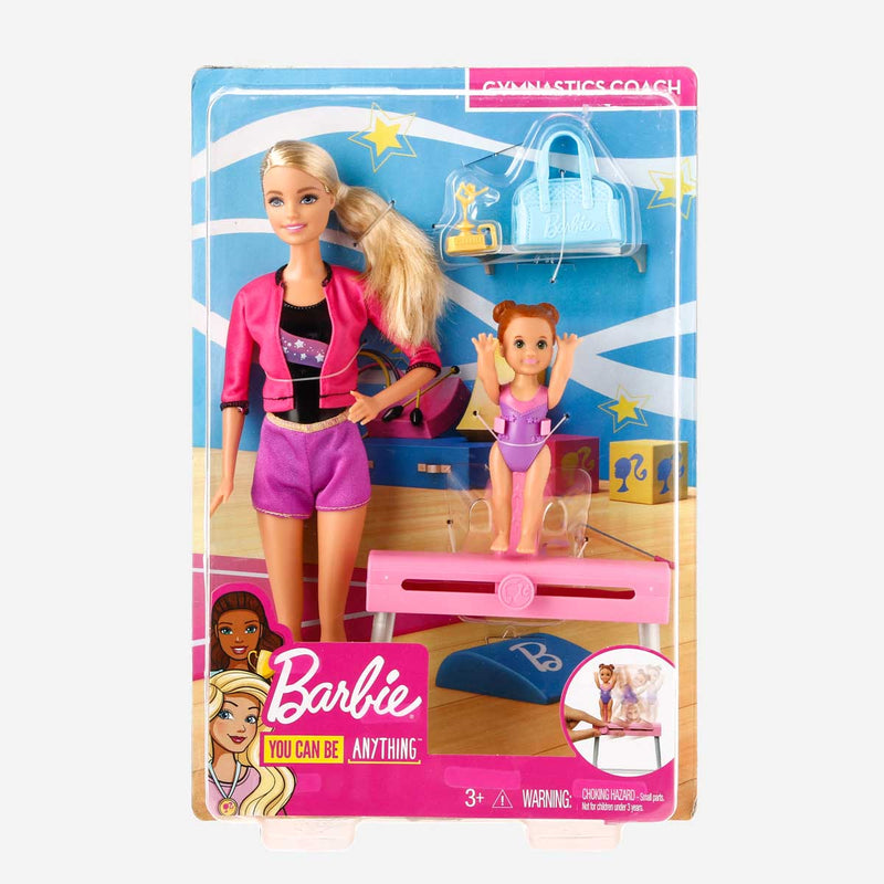 Barbie Gymnastics Coach Doll and Playset