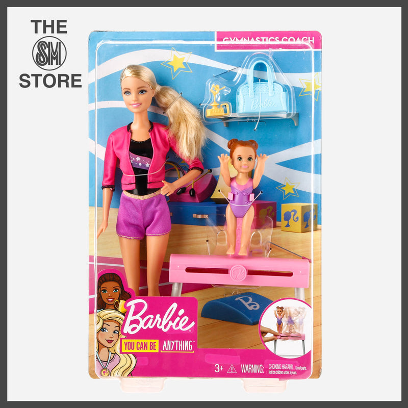 Barbie Gymnastics Coach Doll and Playset