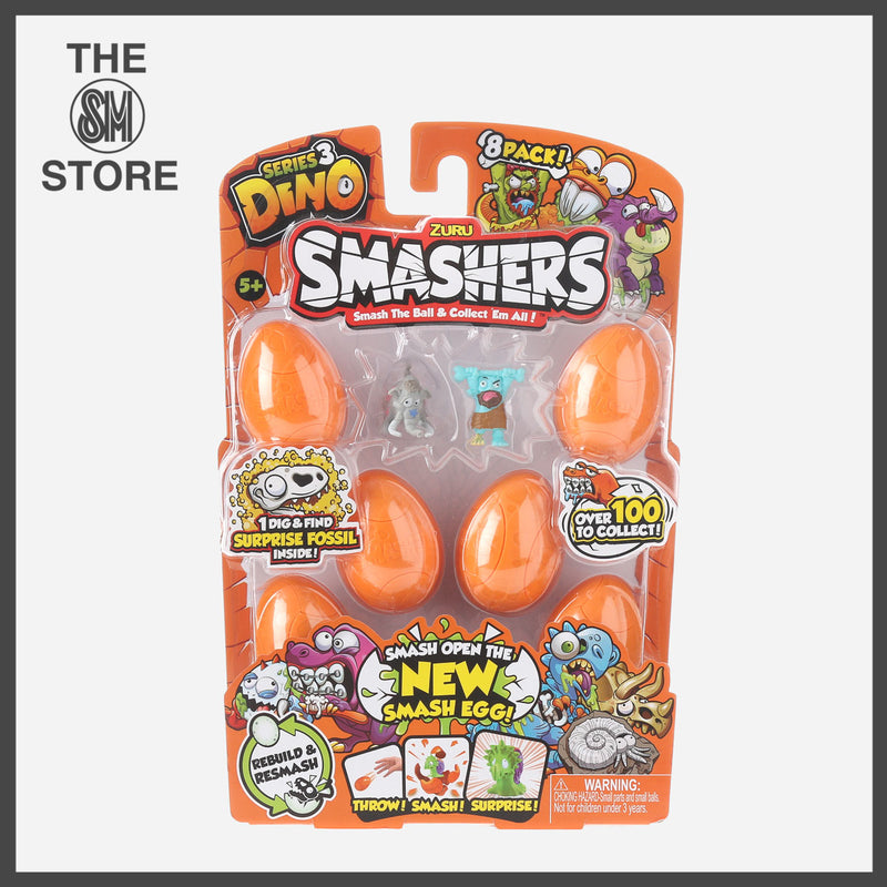 Zuru 8-Pack Smashers Smash Ball Collectibles Series 3 Dino