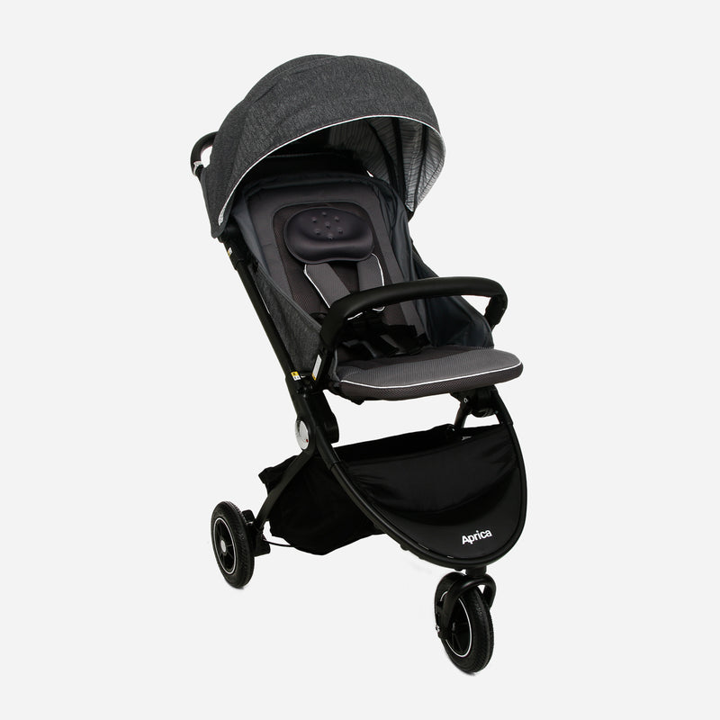 Aprica Easy Buggy Three-Wheel Stroller _ Gray