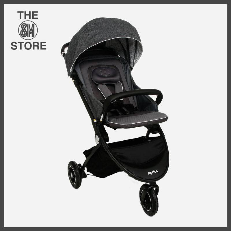 Aprica Easy Buggy Three-Wheel Stroller _ Gray