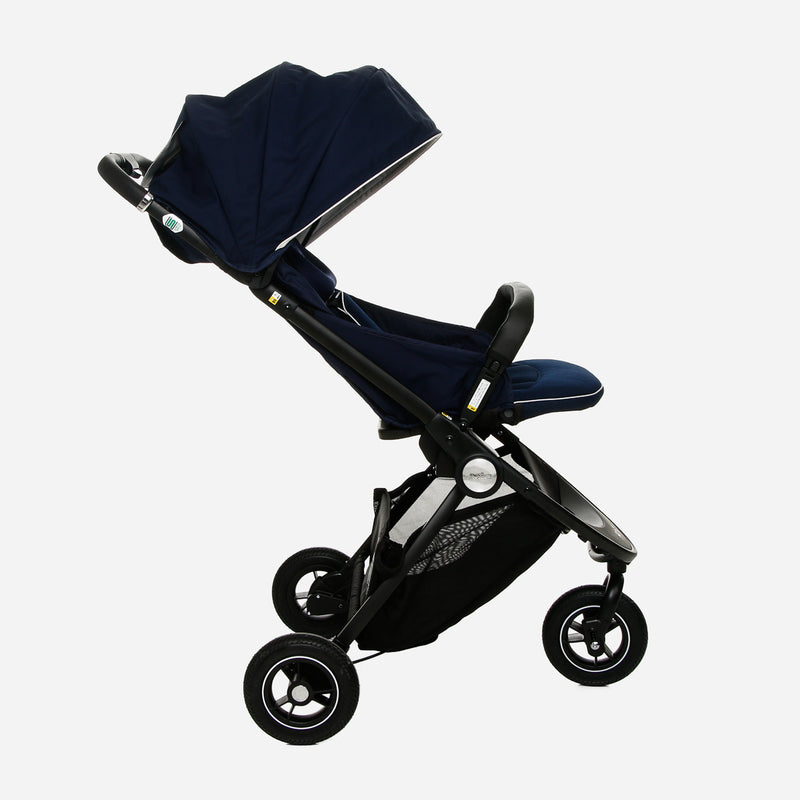 Aprica Easy Buggy Three-Wheel Stroller _ Navy Blue