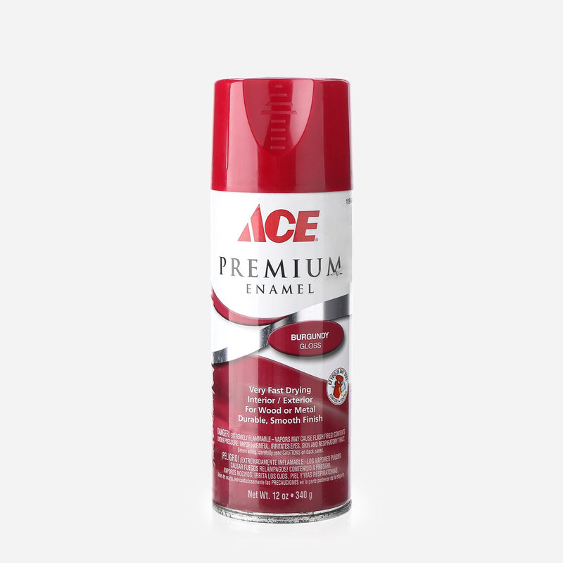 Ace Hardware Premium Enamel Spray Paint 340g _ Burgundy