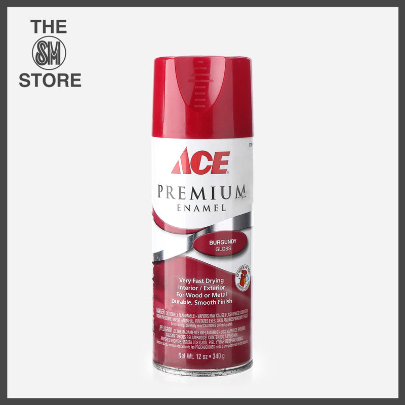 Ace Hardware Premium Enamel Spray Paint 340g _ Burgundy