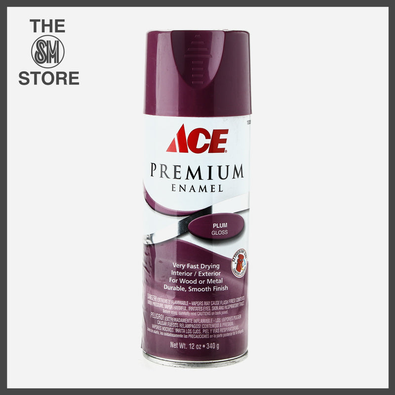 Ace Hardware Premium Enamel Spray Paint 340g _ Plum Gloss