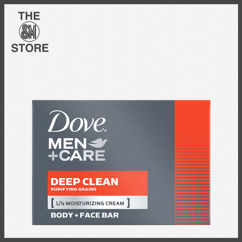 Dove Men+Care Deep Clean Body and Face Bar Soap 113g