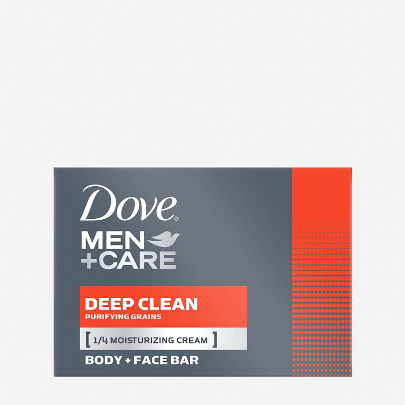 Dove Men+Care Deep Clean Body and Face Bar Soap 113g