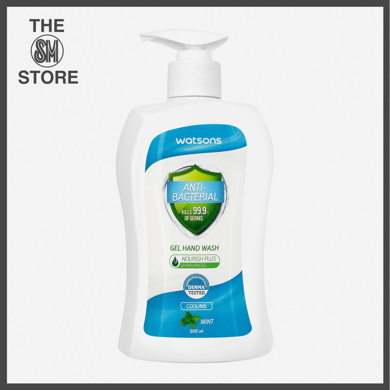 Watsons Anti-Bacterial Gel Hand Wash 500ml _ Mint