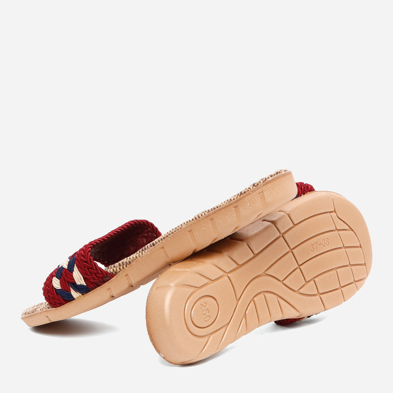 SLIDESNATI/MAROO/M/NODIM KULTURA NATIVE BRAIDED SLIDES