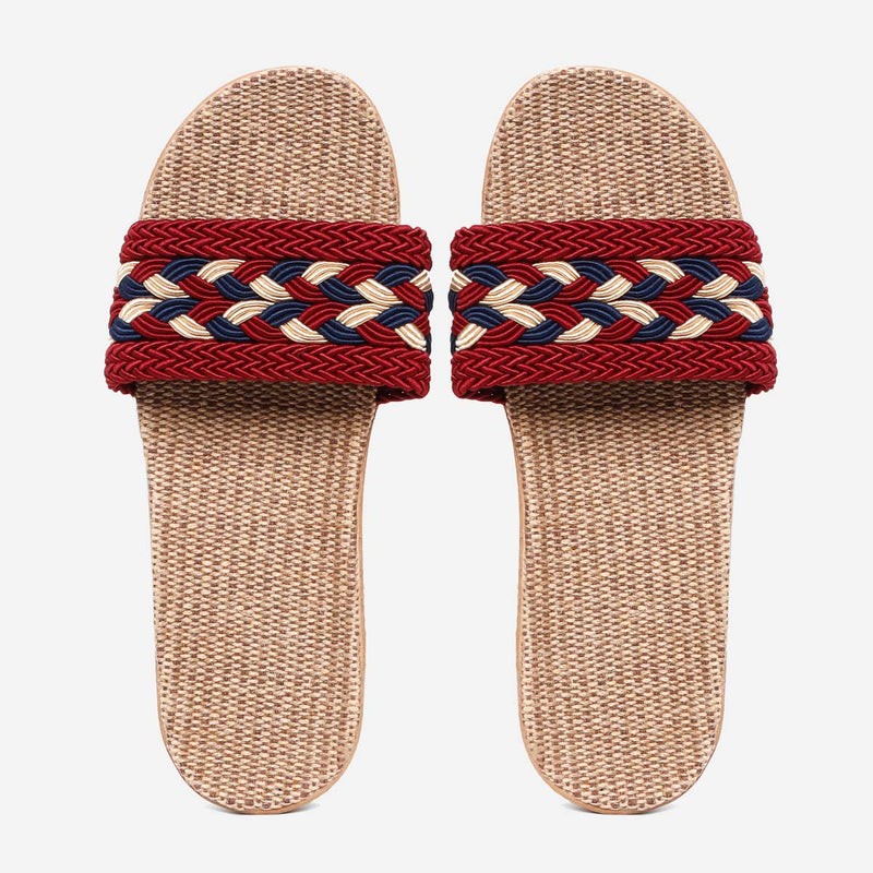 SLIDESNATI/MAROO/M/NODIM KULTURA NATIVE BRAIDED SLIDES