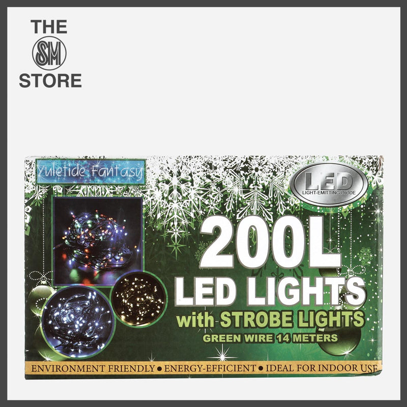 Yuletide Fantasy 200 Strobe LED Christmas Lights 14m _ Warm White