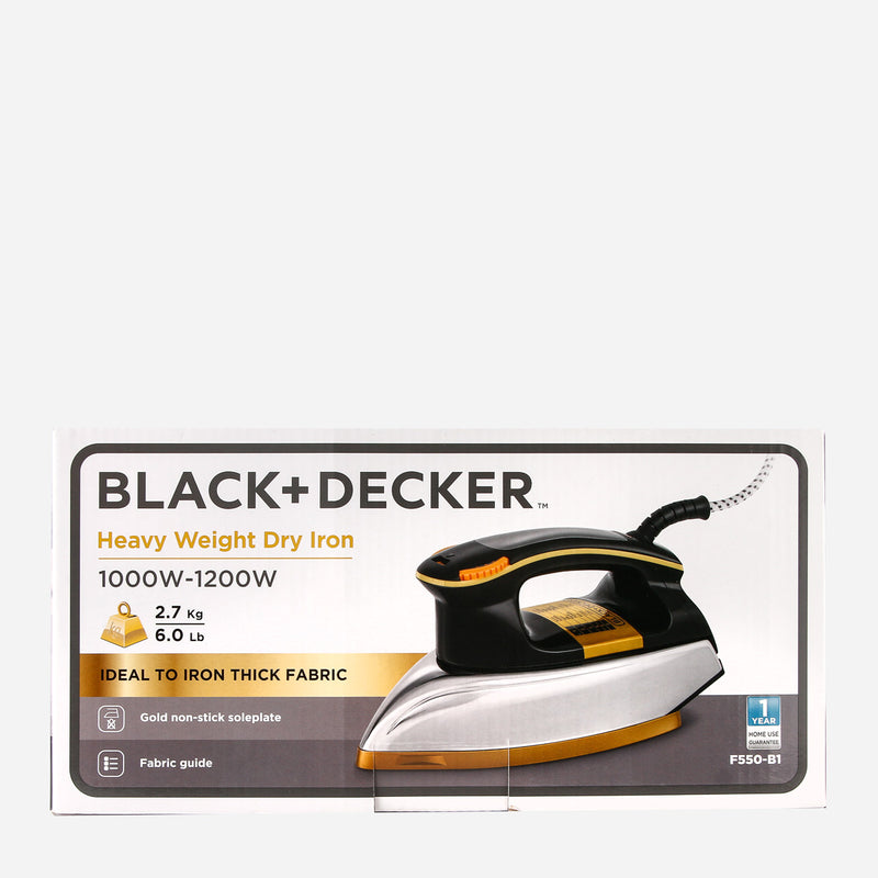 Black and Decker Heavy Duty Dry Iron F550-B1