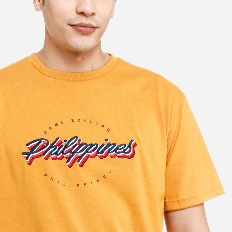 MENSCLRTSC/MUSTA/L/NODIM KAMISA BY KULTURA EMBROIDERED PHILIPPINES TEE