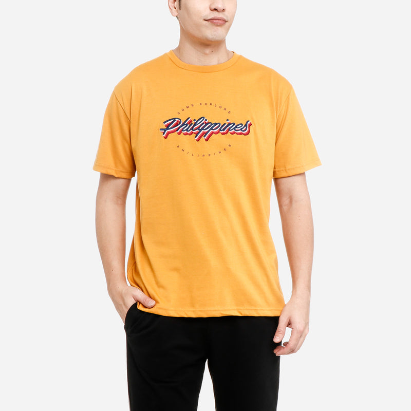 MENSCLRTSC/MUSTA/L/NODIM KAMISA BY KULTURA EMBROIDERED PHILIPPINES TEE