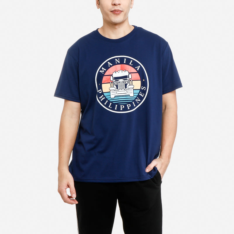 MENSCLRTSJ/BLUE/S/NODIM KAMISA BY KULTURA JEEPNEY GRAPHIC TEE