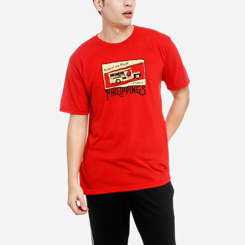 MENSLWCSTR/RED/XL/NODIM KAMISA BY KULTURA MENS GRAPHIC TEE