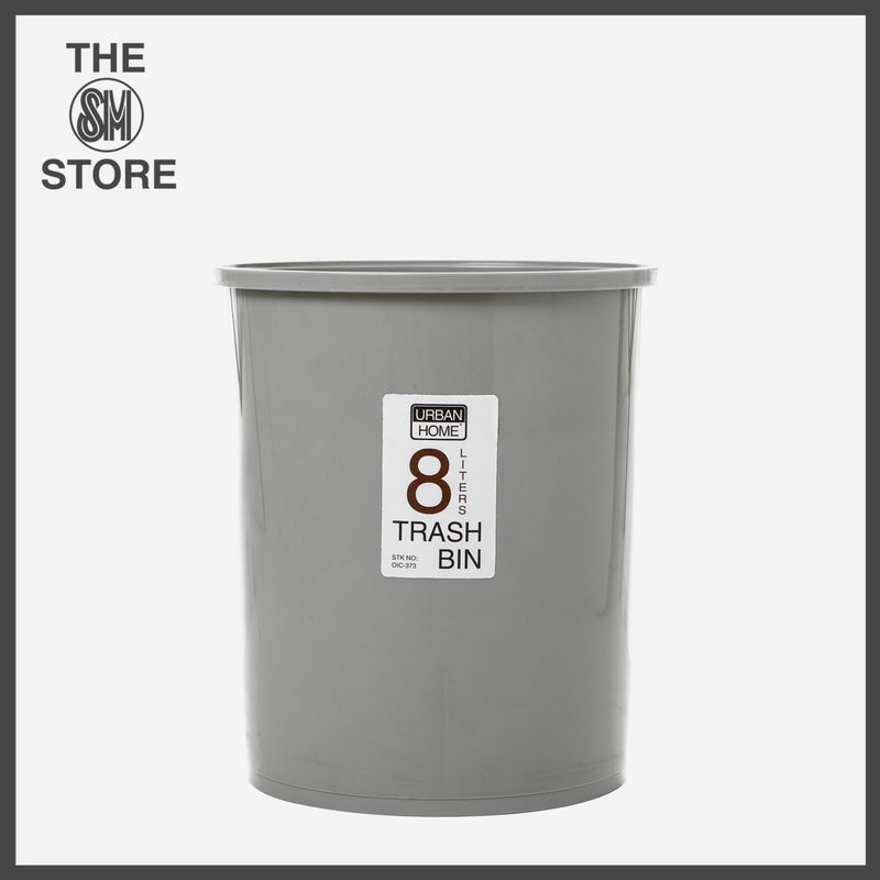 Urban Home Trash Bin without Cover 8L _ Gray