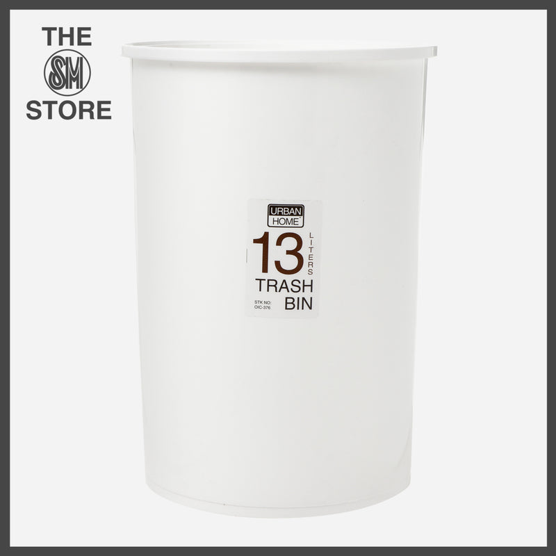 Urban Home Trash Bin without Cover 13L _ White