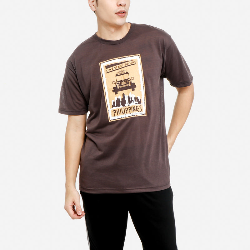 MENSLWCSTR/GRAY/XL/NODIM KAMISA BY KULTURA MENS GRAPHIC TEE