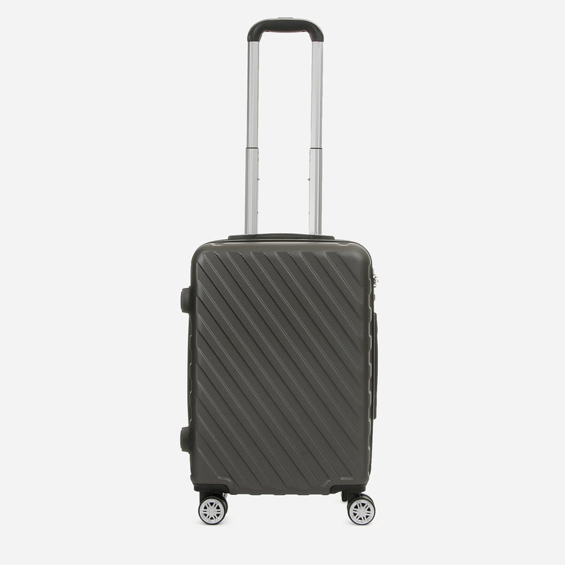 Travel Basic KX Easton 20-Inch Small Hard Case Luggage in Gray