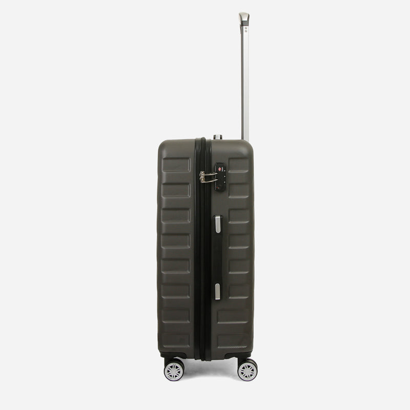 Travel Basic KX Easton 24-Inch Medium Hard Case Luggage in Gray