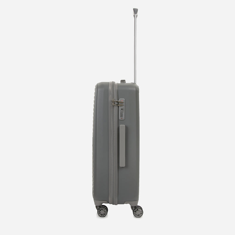 Travel Basic KX Hail 24-Inch Medium Hard Case Luggage in Gray