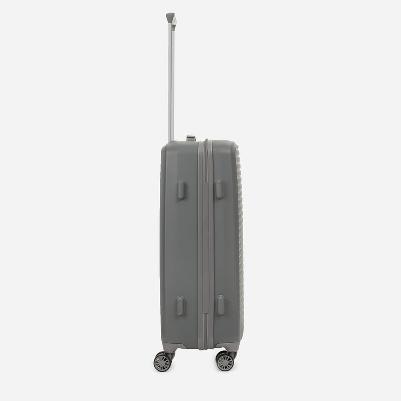 Travel Basic KX Hail 24-Inch Medium Hard Case Luggage in Gray