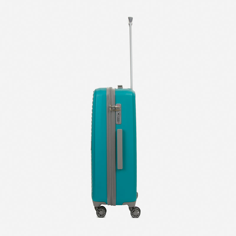 Travel Basic KX Hail 24-Inch Medium Hard Case Luggage in Teal Blue