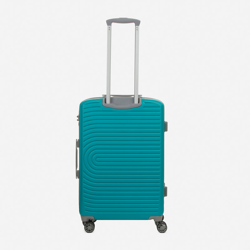 Travel Basic KX Hail 24-Inch Medium Hard Case Luggage in Teal Blue