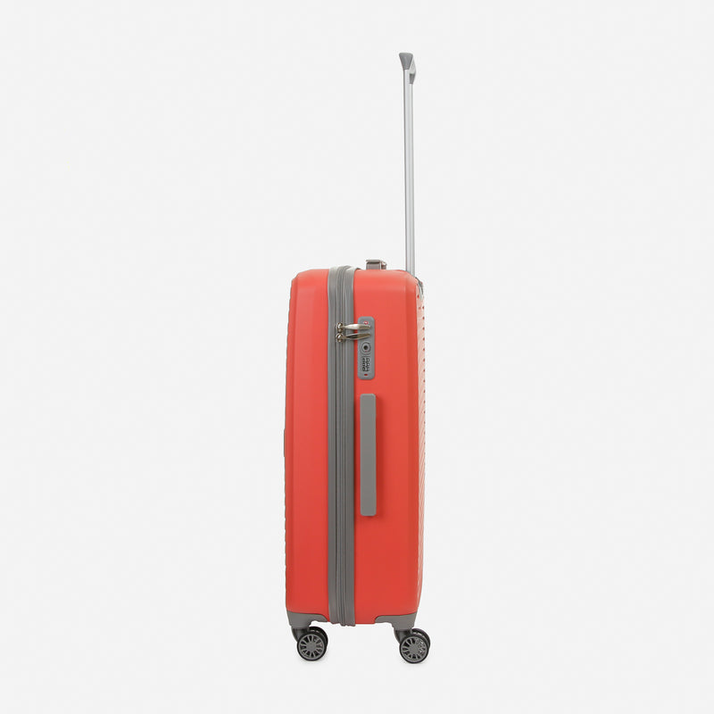 Travel Basic KX Hail 24-Inch Medium Hard Case Luggage in Coral