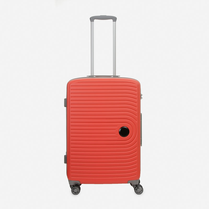 Travel Basic KX Hail 24-Inch Medium Hard Case Luggage in Coral