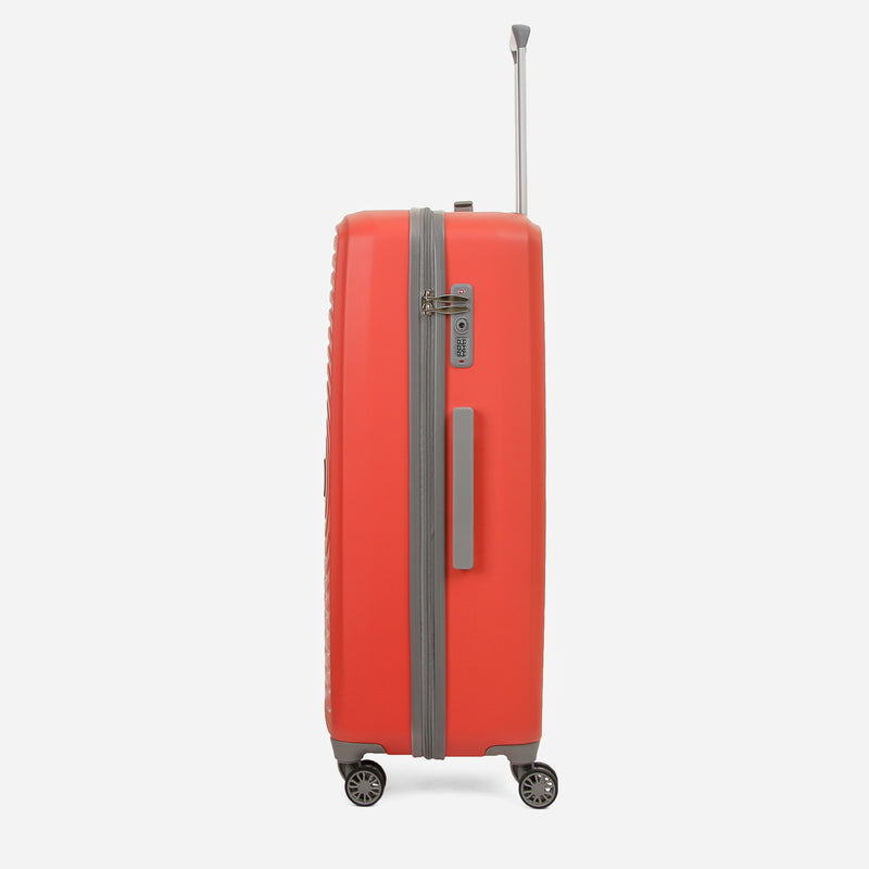 Travel Basic KX Hail 28-Inch Large Hard Case Luggage in Coral