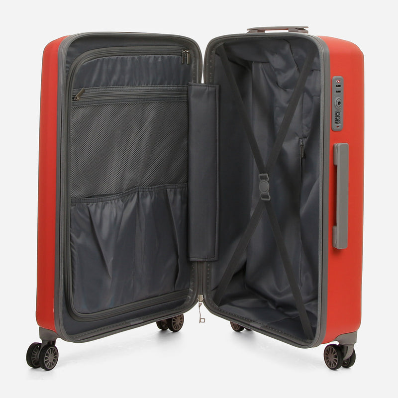 Travel Basic KX Hail 28-Inch Large Hard Case Luggage in Coral