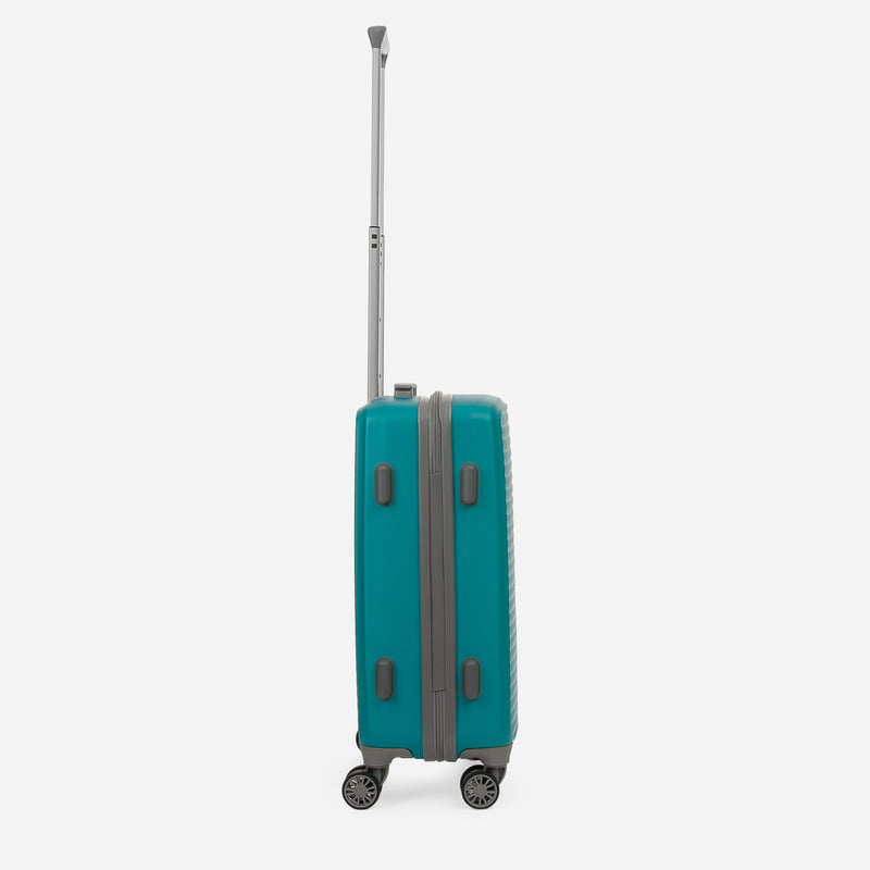 Travel Basic KX Hail 20-Inch Small Hard Case Luggage in Teal Blue