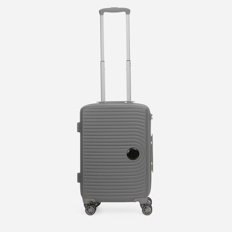 Travel Basic KX Hail 20-Inch Small Hard Case Luggage in Gray