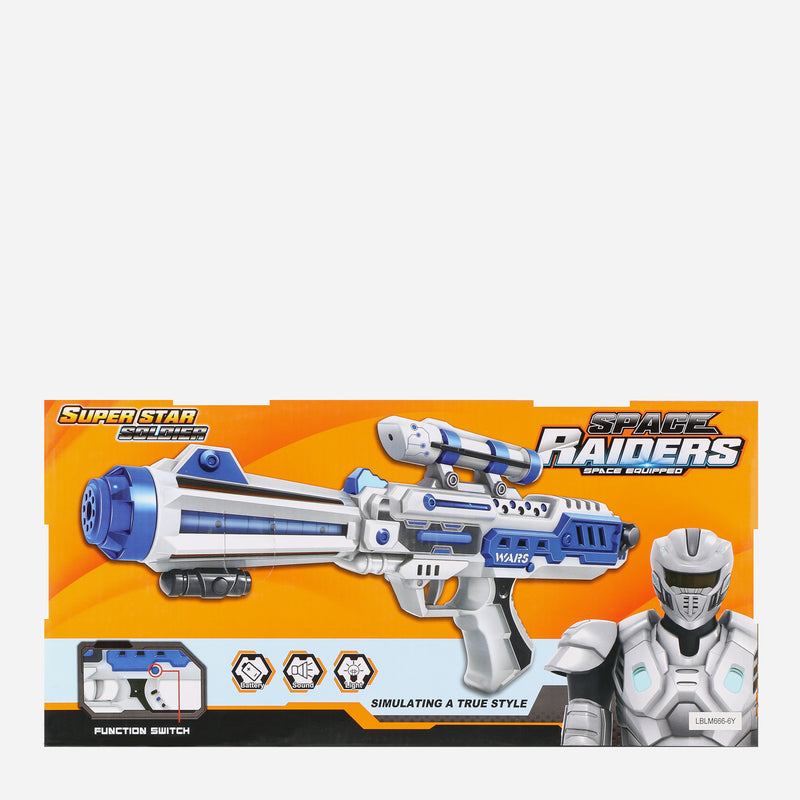 Toy Kingdom Space Raiders Equipped Gun 14in.