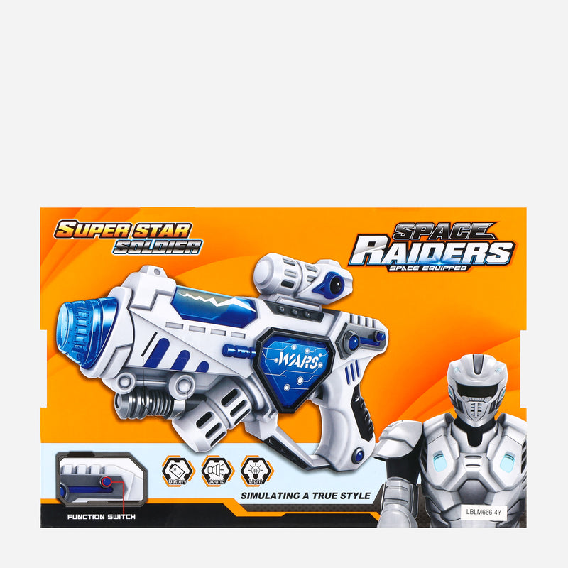 Toy Kingdom Space Raiders Equipped Gun 10in.