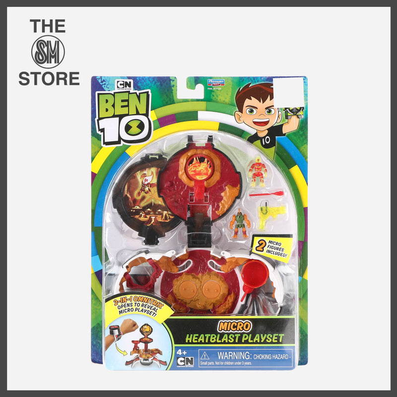 Ben 10 Micro Heatblast Play Set