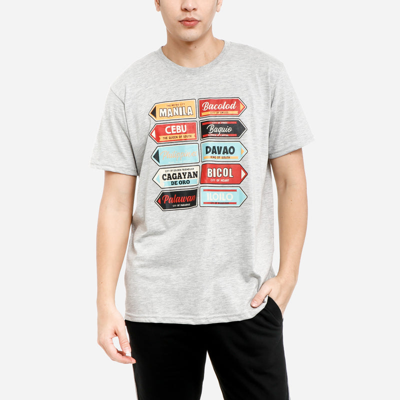 MENSCLRTSD/GRAY/S/NODIM KAMISA BY KULTURA GRAPHIC TEE