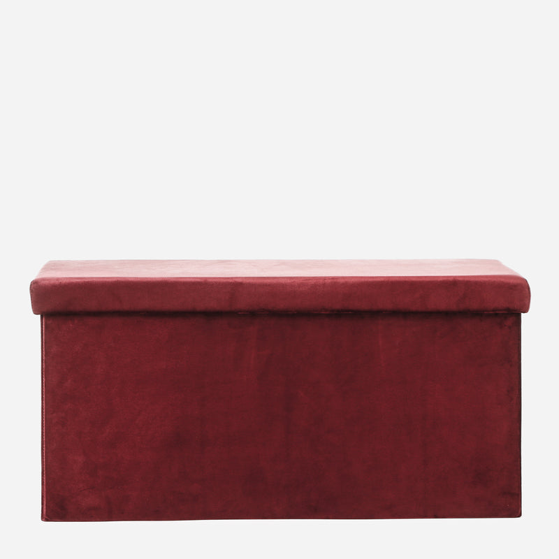 SM Home Folding Large Ottoman and Storage _ Maroon