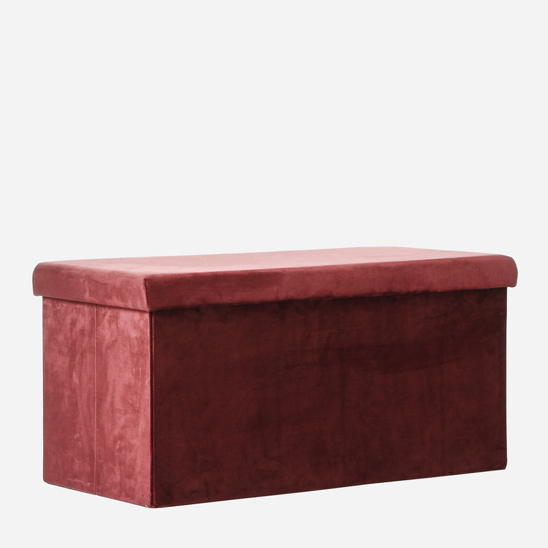 SM Home Folding Large Ottoman and Storage _ Maroon