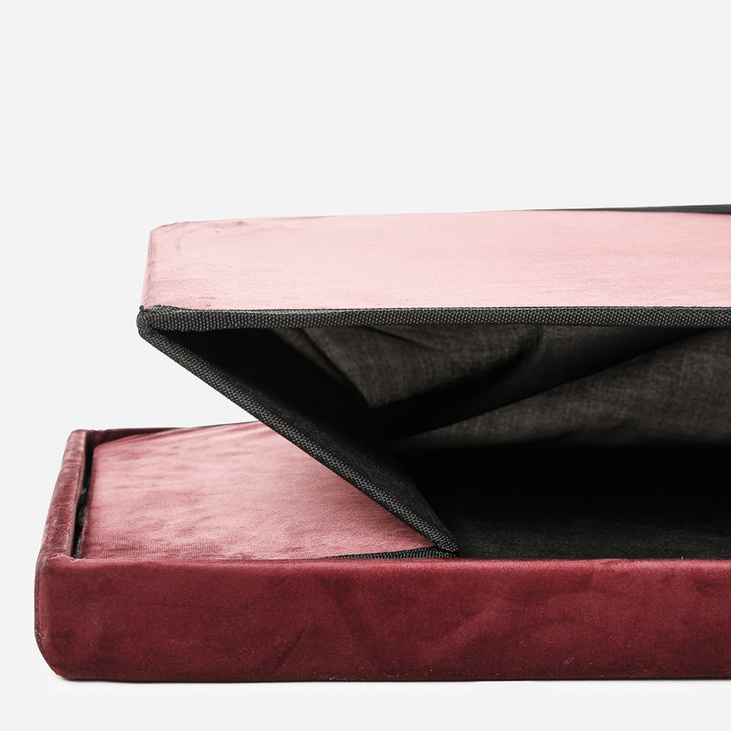 SM Home Folding Large Ottoman and Storage _ Maroon