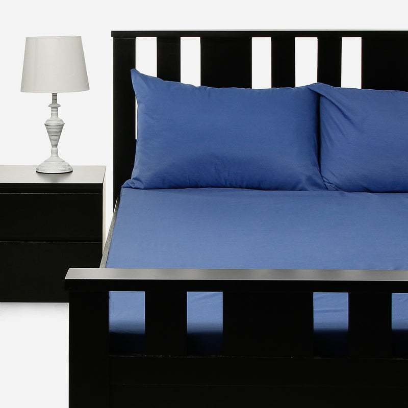 V&E 3-Piece Full Size Bedding Set _ Royal Blue