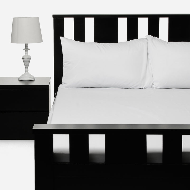 V&E 3-Piece Twin Size Bedding Set _ White