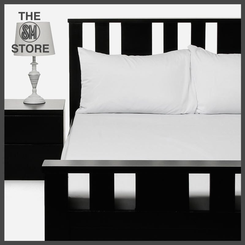 V&E 3-Piece Full Size Bedding Set _ White