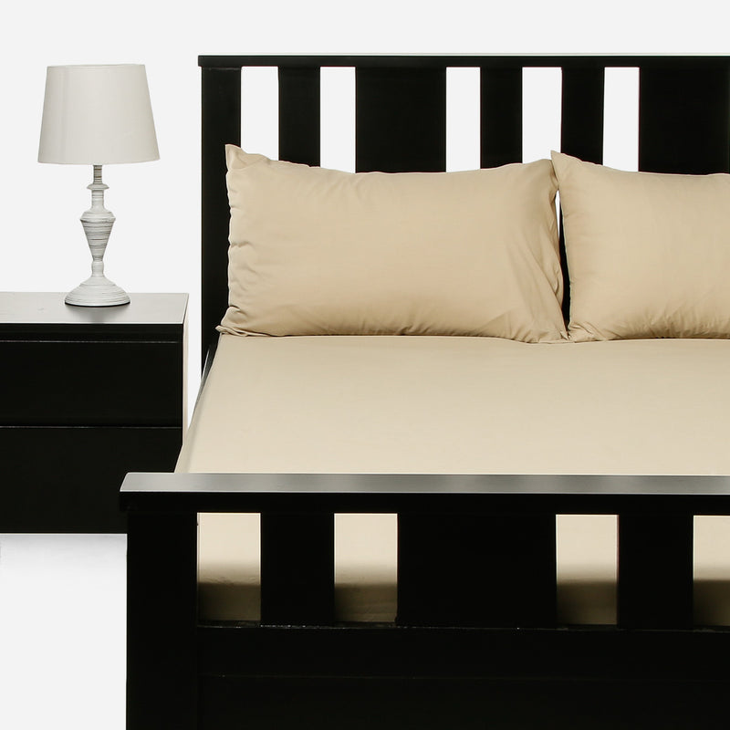 V&E 3-Piece Twin Size Bedding Set _ Brown