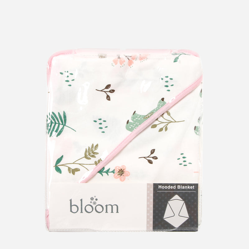 Bloom Hooded Blanket 30x30in. _ Bears and Flowers