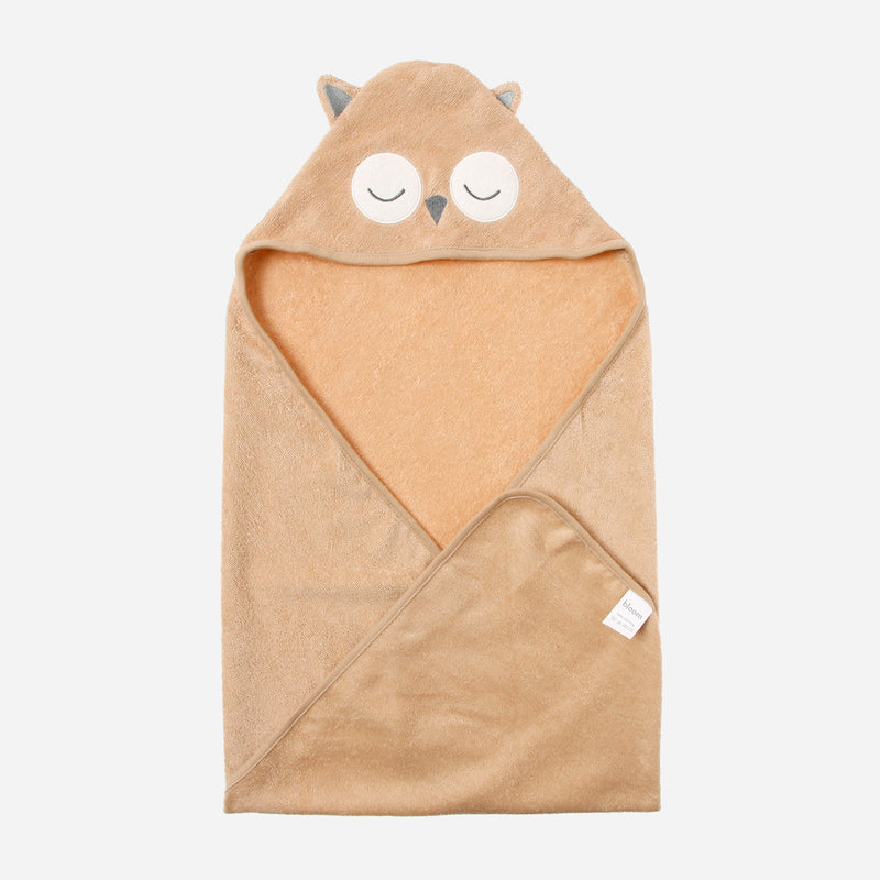 Bloom Hooded Towel 26x30in. _ Owl