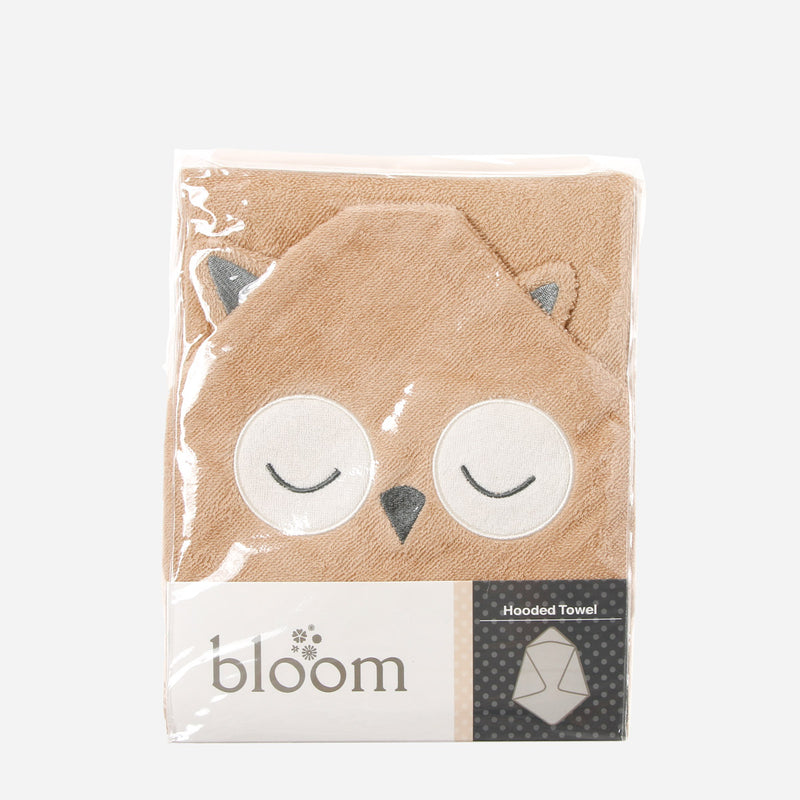 Bloom Hooded Towel 26x30in. _ Owl